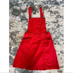 Red PLT Brand Overall Dress! ❤️